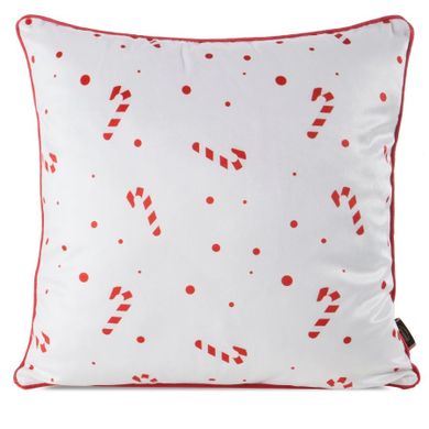 Eurofirany, poszewka świąteczna, 45-45 cm, biały