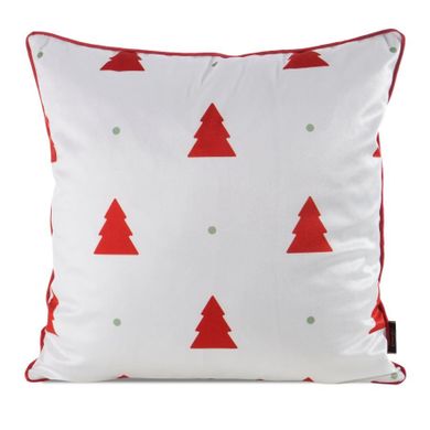 Eurofirany, poszewka świąteczna, 45-45 cm, biały