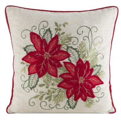 Eurofirany, poszewka świąteczna, 45-45 cm, kremowy