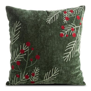 Eurofirany, poszewka świąteczna, 45-45 cm, zielony