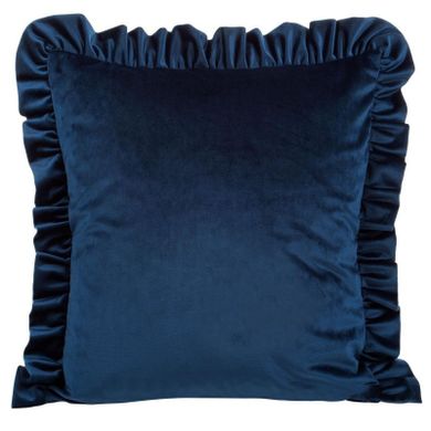 Eurofirany, poszewka velvet, 45-45 cm, granatowy