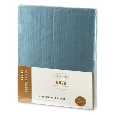 Eurofirany, prześcieradło Nova, 180-210 cm, niebieski