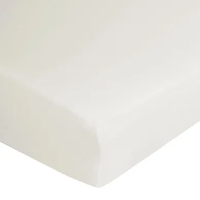 Eurofirany, prześcieradło z gumką, jersey, 220-200 cm, kremowy