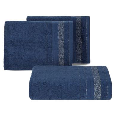 Eurofirany, ręcznik April, 50-90 cm, granatowy
