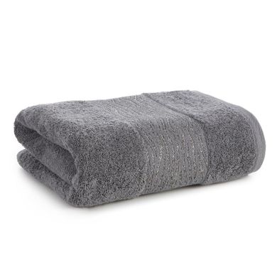 Eurofirany, ręcznik bawełniany, Amber 04, 70-140 cm, stalowy