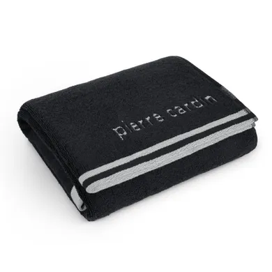 Eurofirany, ręcznik bawełniany, Pierre Cardin, 70-140 cm, czarny