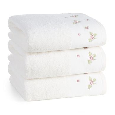 Eurofirany, ręcznik, Dalia, 70-140 cm, kremowy