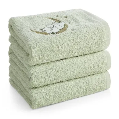 Eurofirany, ręcznik dziecięcy baby, 100-100 cm, miętowy