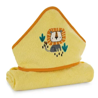 Eurofirany, ręcznik dziecięcy baby, 100-100 cm, pomarańczowy