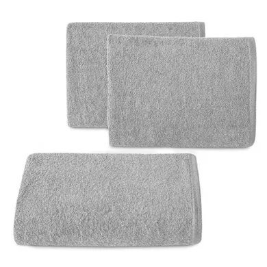 Eurofirany, ręcznik gładki, 50-100 cm, srebrny