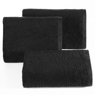 Eurofirany, ręcznik gładki, 50-90 cm, czarny