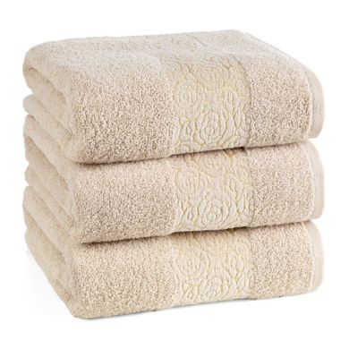 Eurofirany, ręcznik, Iris, 30-50 cm, beżowy