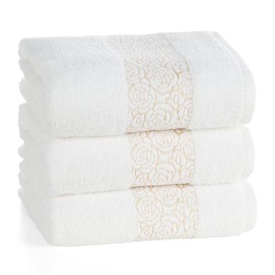 Eurofirany, ręcznik, Iris, 30-50 cm, kremowy