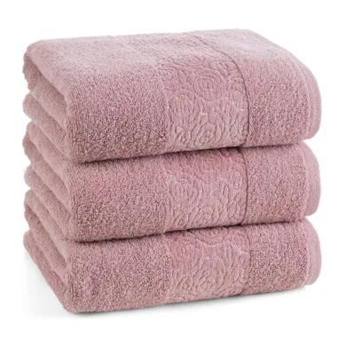 Eurofirany, ręcznik, Iris, 50-90 cm, pudrowy