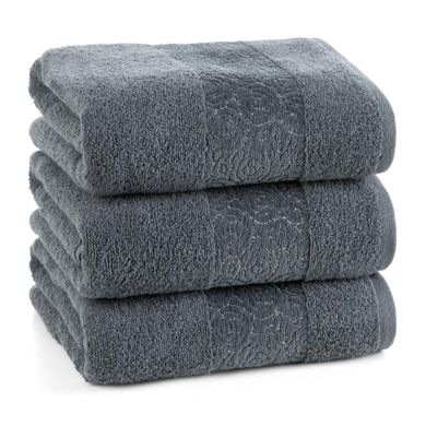 Eurofirany, ręcznik, Iris, 50-90 cm, stalowy