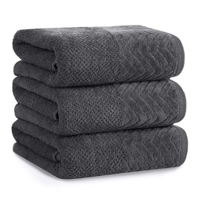 Eurofirany, ręcznik, Loren, 30-50 cm, grafitowy