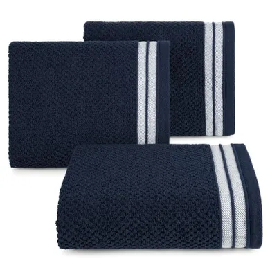 Eurofirany, ręcznik Madlen, 30-50 cm, granatowy
