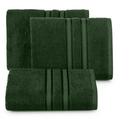 Eurofirany, ręcznik Mila, 70-140 cm, butelkowy zielony