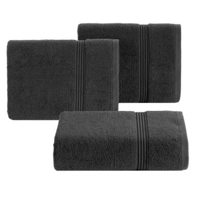 Eurofirany, ręcznik Molly, 30-50 cm, czarny