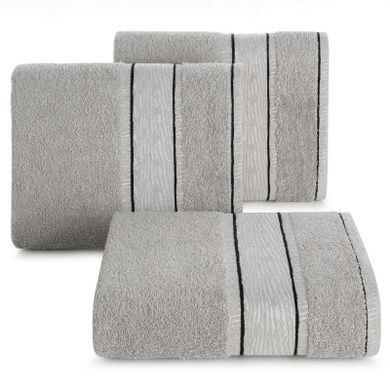 Eurofirany, ręcznik Nikola, 50-90 cm, stalowy