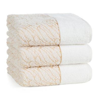 Eurofirany, ręcznik, Nola, 50-90 cm, kremowy