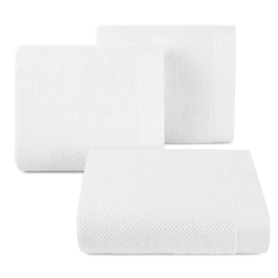 Eurofirany, ręcznik riso (01) 70-140 cm, biały