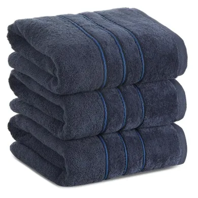 Eurofirany, ręcznik Sibel, 70-140 cm, granatowy