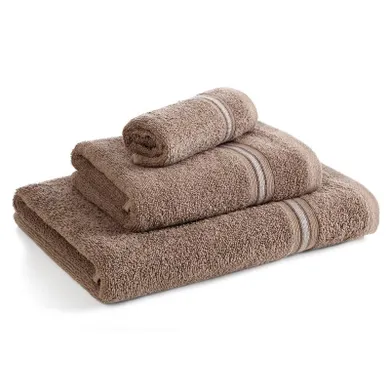 Eurofirany, ręcznik Tris, 30-50 cm, ciemnobeżowy