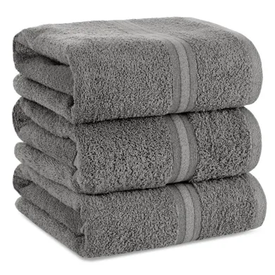 Eurofirany, ręcznik Tris, 50-90 cm, stalowy