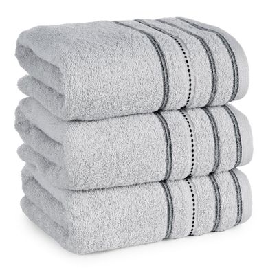 Eurofirany, ręcznik Vento, 70-140 cm, srebrny