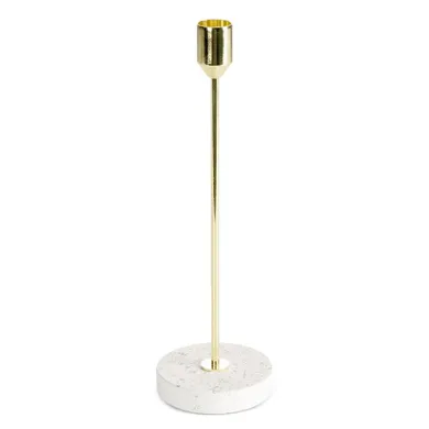 Eurofirany, świecznik dekoracyjny, Kori, o 8-26 cm, kremowy