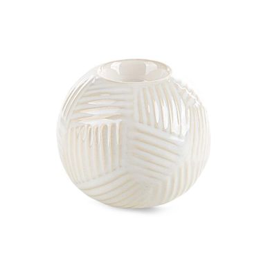 Eurofirany, świecznik dekoracyjny, Romina, 10-9 cm, kremowy