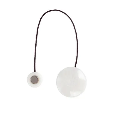 Eurofirany, upinacz dekoracyjny z magnesem, 5-15 cm, biały