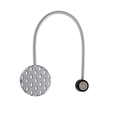 Eurofirany, upinacz dekoracyjny z magnesem, 5-17 cm, biały