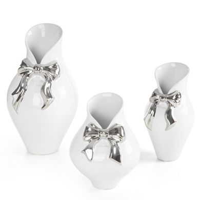 Eurofirany, wazon dekoracyjny, Akira, 11-20 cm, biały