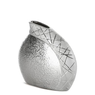 Eurofirany, wazon dekoracyjny, Alira, 20-8-19 cm, srebrny