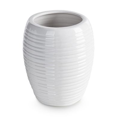 Eurofirany, wazon dekoracyjny, Aria, 14-14-17 cm, biały