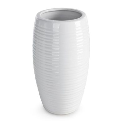 Eurofirany, wazon dekoracyjny, Aria, 15-15-26 cm, biały