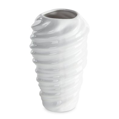 Eurofirany, wazon dekoracyjny, Diego, 15-15-24 cm, biały