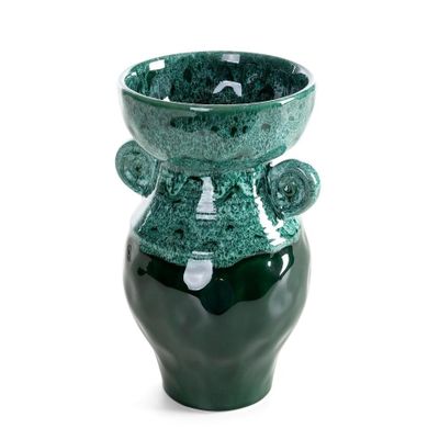 Eurofirany, wazon dekoracyjny, Dina, 17-30 cm, zielony
