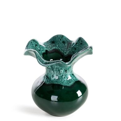 Eurofirany, wazon dekoracyjny, Dina, 18-20 cm, zielony