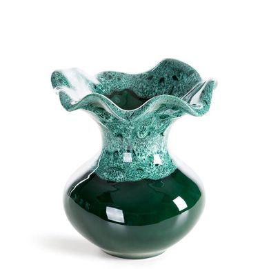Eurofirany, wazon dekoracyjny, Dina, 22-25 cm, zielony