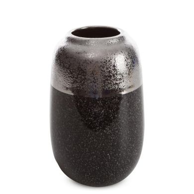 Eurofirany, wazon dekoracyjny, Leo, 14-14-22 cm, srebrny