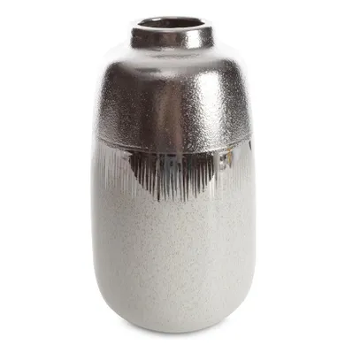 Eurofirany, wazon dekoracyjny, Max, 16-16-28 cm, kremowy