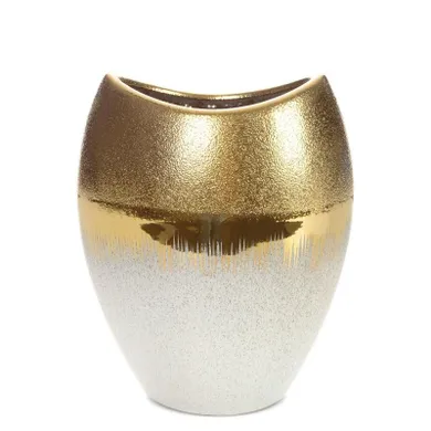 Eurofirany, wazon dekoracyjny, Max, 24-15-30 cm, kremowy