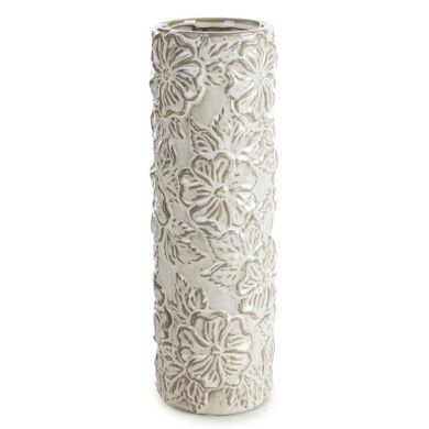 Eurofirany, wazon dekoracyjny, Naira, 11-11-35 cm, kremowy