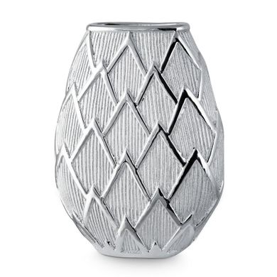 Eurofirany, wazon dekoracyjny, Saela, 20-10-26 cm, srebrny