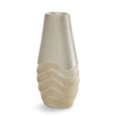 Eurofirany, wazon dekoracyjny, Sani, 13-7-26 cm, beżowy