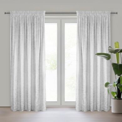 Eurofirany, zasłona gotowa, Avena, na taśmie, 135-270 cm, biały