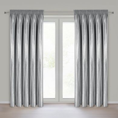 Eurofirany, zasłona gotowa. Cameron, na taśmie, 140-270 cm, srebrny